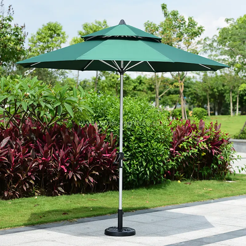 ໂຄງສ້າງອະລູມີນຽມທັງຫມົດ Double Milan Parasol
