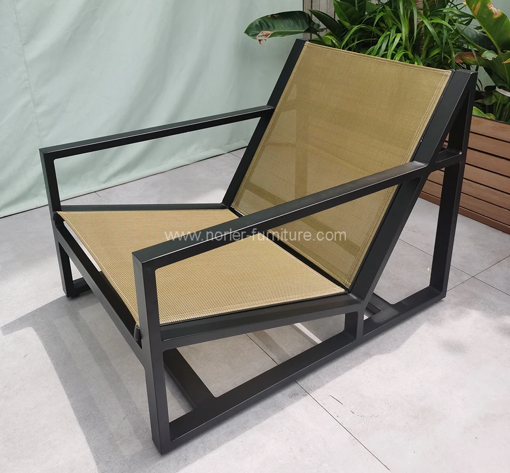 Aluminum Single Chair Sofa Footrest Combination