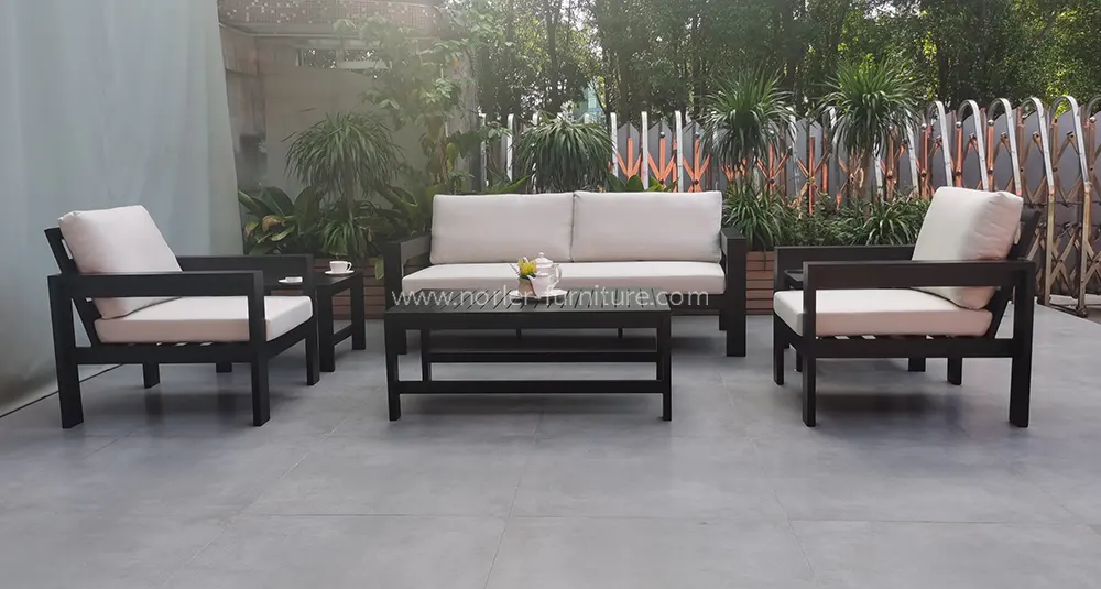 Outdoor Simple Aluminum Alloy Waterproof Fabric Sofa