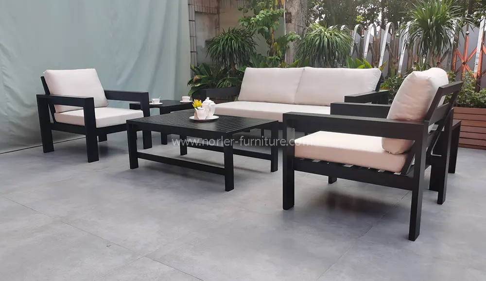 Outdoor Simple Aluminum Alloy Waterproof Fabric Sofa
