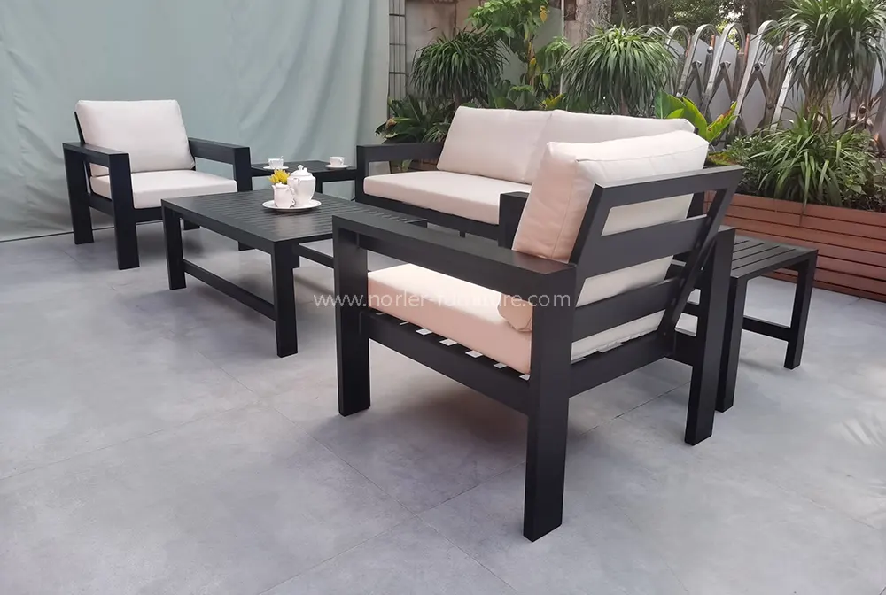Outdoor Simple Aluminum Alloy Waterproof Fabric Sofa
