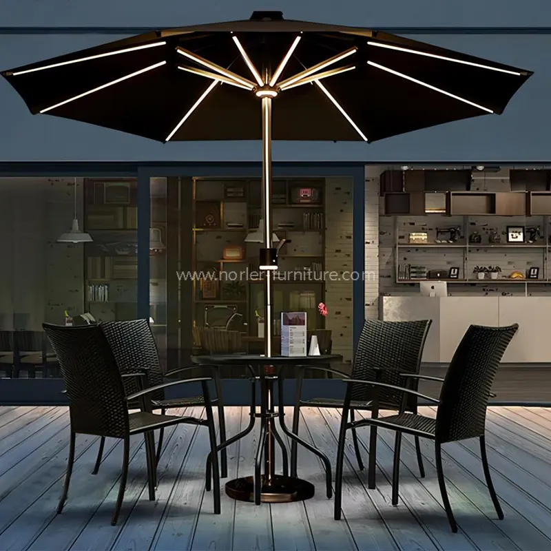 Smart LED LED SOLIAL ຄວາມເຢັນແລະຄວາມຮ້ອນຂອງແສງສະຫວ່າງ Parasol
